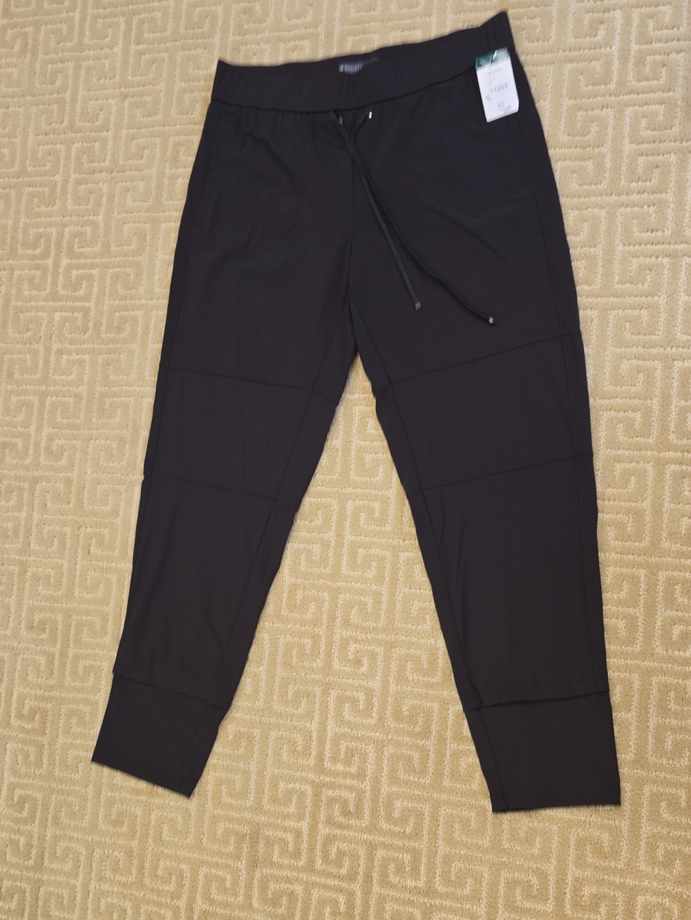 Elliott Lauren Dark Charcoal Drawstring Jogger Pants, Size 10